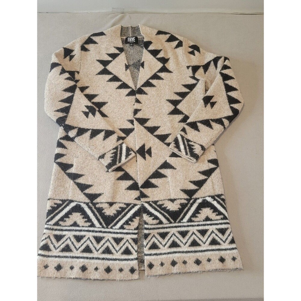 FRYE Cardigan Sweater Long  Size Small Coat